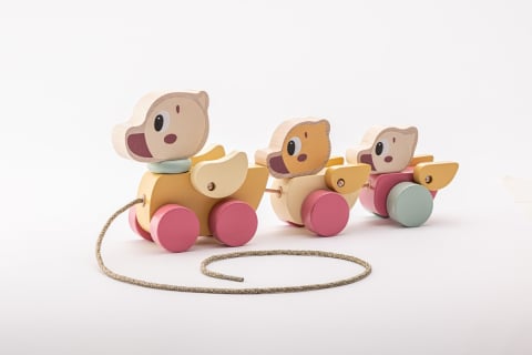 Jucarie din lemn, Cubika, Ratustele mele - Pastel [2]