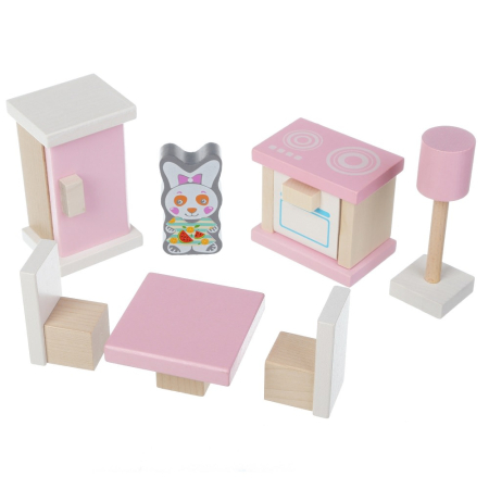 Jucarie Din Lemn Cubika, Set Constructii, "My Kitchen" [1]