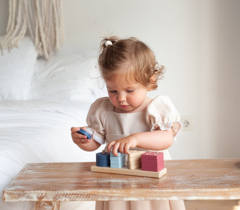 Jucarie din lemn, Cubika, Sortator Forme Geometrice 5 [1]