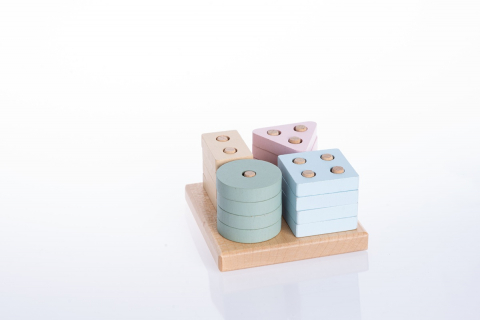 Jucarie din lemn, Cubika, Sortator Forme Geometrice 6 [3]