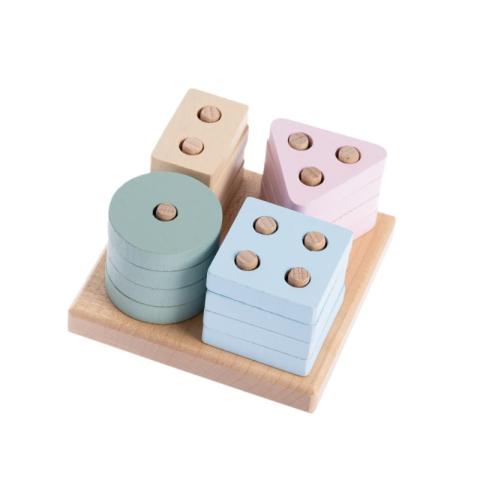 Masinute - Jucarie din lemn, Cubika, Sortator Forme Geometrice 6