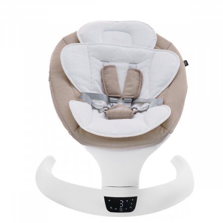 Leagan electric multifunctional pentru bebelusi AppeKids - I-Size - Bubble Beige [4]