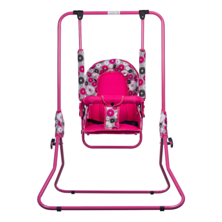 Camera copilului - Leagan pentru copii, AppeKids, cu spatar reglabil, Pink Flowers