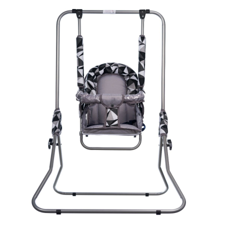 Camera copilului - Leagan pentru copii, AppeKids, pentru interior si exterior, Grey Romb