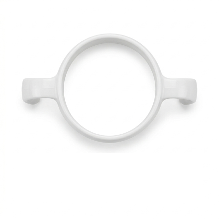 Maner ergonomic si pai cu greutate pentru Biberon 300ml Mombella Breast-Like - Ivory [1]