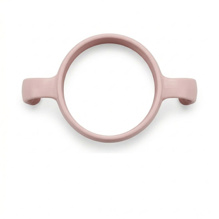 Maner ergonomic si pai cu greutate pentru Biberon 300ml Mombella Breast-Like - Old Rose [1]