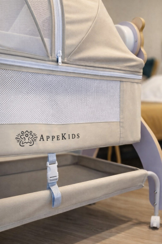 Patut Multifunctional cu leganare electrica, sunete si Bluetooth, AppeKids - Buggy [5]