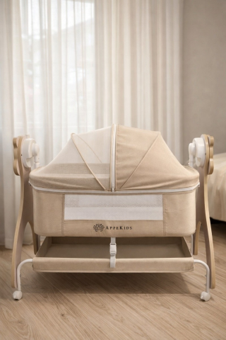 Patut Multifunctional cu leganare electrica, sunete si Bluetooth, AppeKids - Buggy [2]