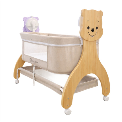 Patuturi copii - Patut Multifunctional cu leganare electrica, sunete si Bluetooth, AppeKids - Buggy