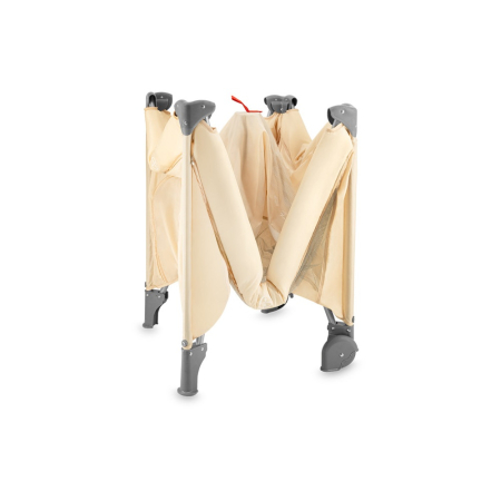 Patut pliabil cu doua nivele si masuta de infasat, 60x120 cm, Momi, Belove Plus -Beige [3]