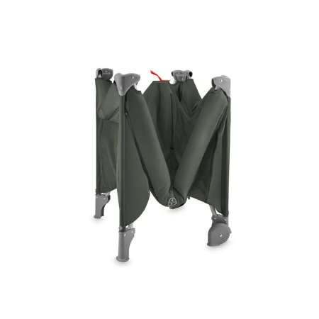 Patut pliabil cu doua nivele si masuta de infasat, 60x120 cm, Momi, Belove Plus - Green [2]