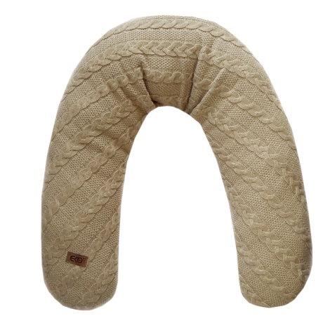 Camera copilului - Perna de alaptat tricotata, EKO, 180cm, Bej