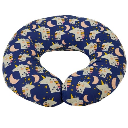 Camera copilului - Perna pentru alaptare, 100% Bumbac, 60X60 cm, Eko - Navy