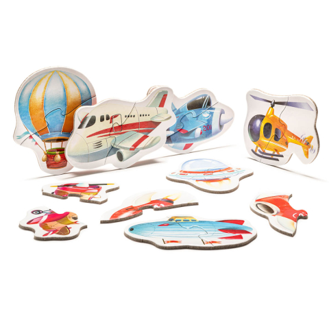 Puzzle pentru copii, 2 Ani+, Puzzlika - Transport aerian [3]