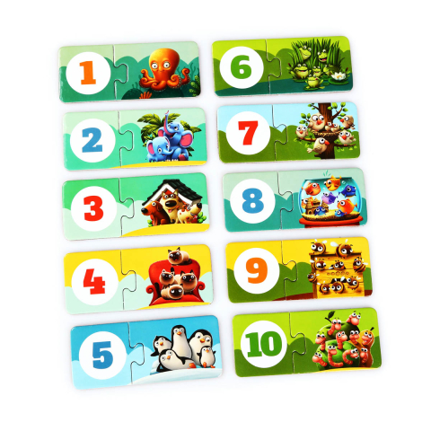 Puzzle pentru copii, 3 Ani+, Puzzlika - Sa ne numaram prietenii [1]