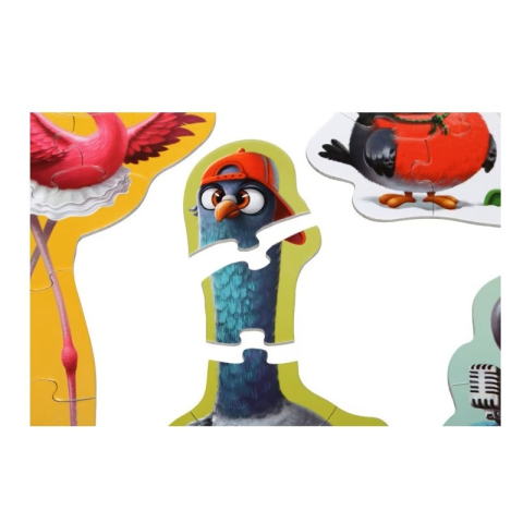Puzzle pentru copii 5in1, 2 ani+, Puzzlika - Birds [3]