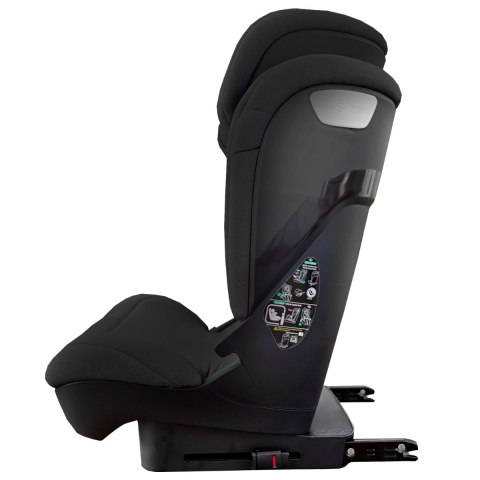Scaun auto Appekids, I-SIZE, 100 -150 cm, Q-Fix - Black [1]