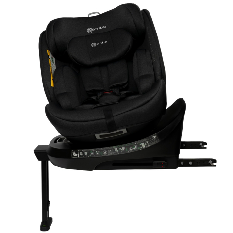 Carucioare, articole transport - Scaun auto Appekids, I-SIZE, 40-150 cm, Rear Facing 360  , Pro Confort - Black