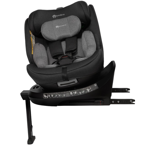 Carucioare, articole transport - Scaun auto Appekids, I-SIZE, 40-150 cm, Rear Facing 360  , Pro Confort - Grey
