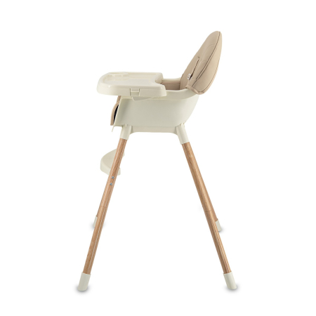 Scaun de masa copii Momi Reki, Piele ecologica, Beige [2]