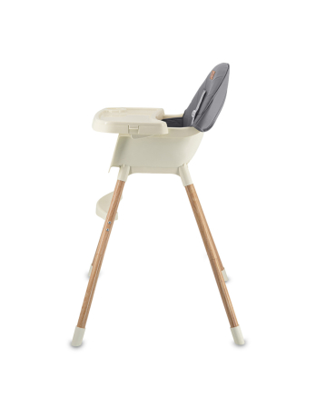Scaun de masa copii Momi Reki, Piele ecologica, Dark Grey [1]