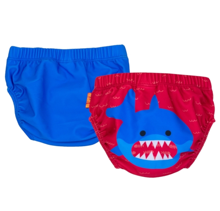 Igiena si Sanatate - Set 2 chilotei de baie impermeabili, Zoocchini, protectie UPF50+, marime L, 24-36 Luni â€“ Shark
