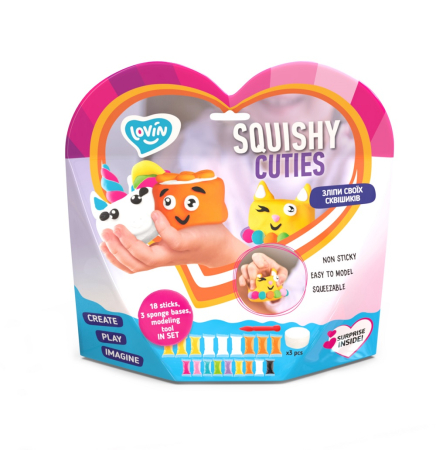 Jucarii - Set Air Clay pentru modelaj Lovin - 18 culori - Squishy Cutes