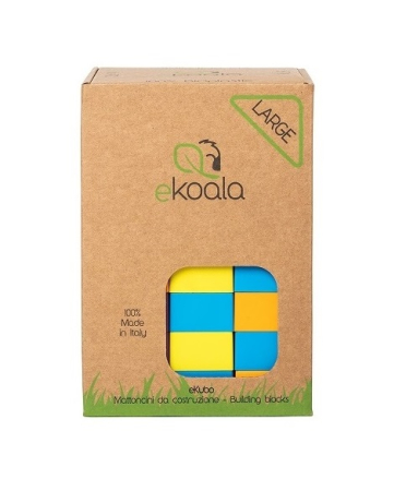 Jucarii educative Bio-plastic - Set constructii, 38 piese, eKoala, BIOplastic