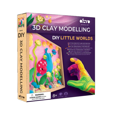 Seturi creative - Set creatie Wood & Craft - Little Worlds, 21*21cm - Snail