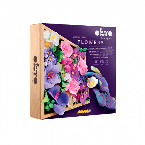 Jucarii - Set creatie Wood & Craft - Flowers, 21*21cm - Inspiration