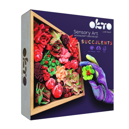 Jucarii - Set creatie Wood & Craft - Succulents, 21*21cm - Passion