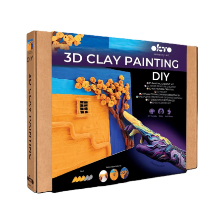 Noutăți - Set creativ de modelaj 3D OKTO Golden Afternoon, Air Clay, 14 ani+