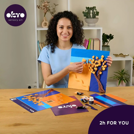 Set creativ de modelaj 3D OKTO Golden Afternoon, Air Clay, 14 ani+ [5]