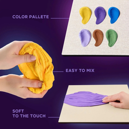 Set creativ de modelaj 3D OKTO Lavender Midday, Air Clay, 14 ani+ [3]