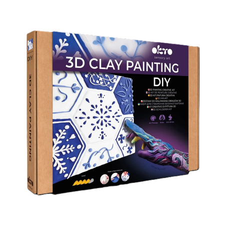 Noutăți - Set creativ de modelaj 3D OKTO Lisbon Azulejos, Air Clay, 14 ani+