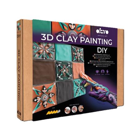 Noutăți - Set creativ de modelaj 3D OKTO Mudejar Fusion, Air Clay, 14 ani+