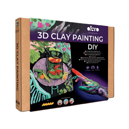 Noutăți - Set creativ de modelaj 3D OKTO The Little Goldfish, Air Clay, 14 ani+