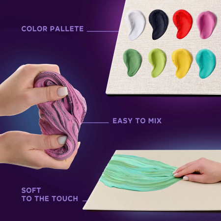 Set creativ de modelaj 3D OKTO The Little Goldfish, Air Clay, 14 ani+ [3]