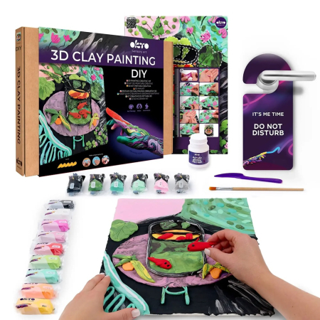 Set creativ de modelaj 3D OKTO The Little Goldfish, Air Clay, 14 ani+ [1]