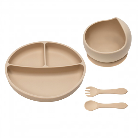 Set Diversificare, AppeKids, 100% Silicon, Basic - Bubble Beige [5]