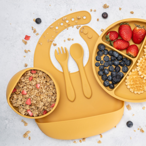 Set Diversificare, AppeKids, 100% Silicon, Classic - Honey [2]