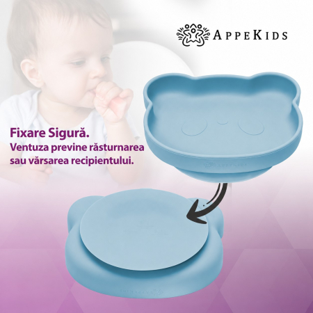 Set pentru diversificare AppeKids Panda, 5 piese, silicon alimentar, 6 luni+ [5]