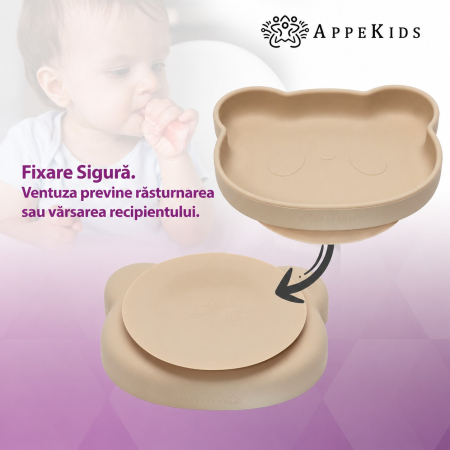 Set pentru diversificare AppeKids Panda, 5 piese, silicon alimentar, 6 luni+ [5]