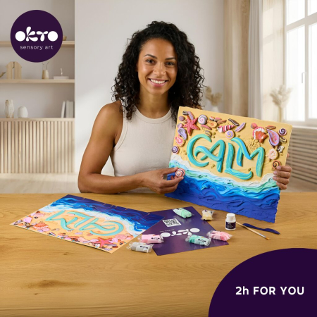 Set pictura 3D cu argila usoara, 30*40cm - Calm [4]