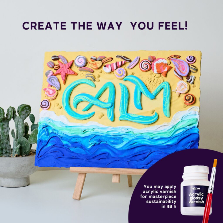 Set pictura 3D cu argila usoara, 30*40cm - Calm [3]