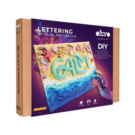 Seturi creative - Set pictura 3D cu argila usoara, 30*40cm - Calm