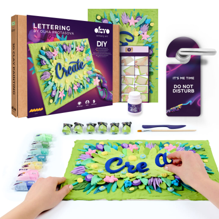 Set pictura 3D cu argila usoara, 30*40cm -Create [1]