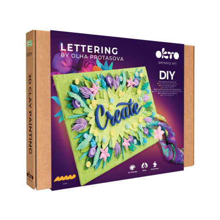 Seturi creative - Set pictura 3D cu argila usoara, 30*40cm -Create
