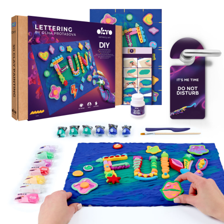 Set pictura 3D cu argila usoara, 30*40cm - Fun [1]