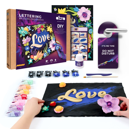 Set pictura 3D cu argila usoara, 30*40cm - Love [1]